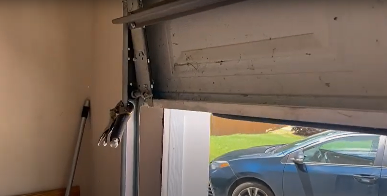 garage door track repair