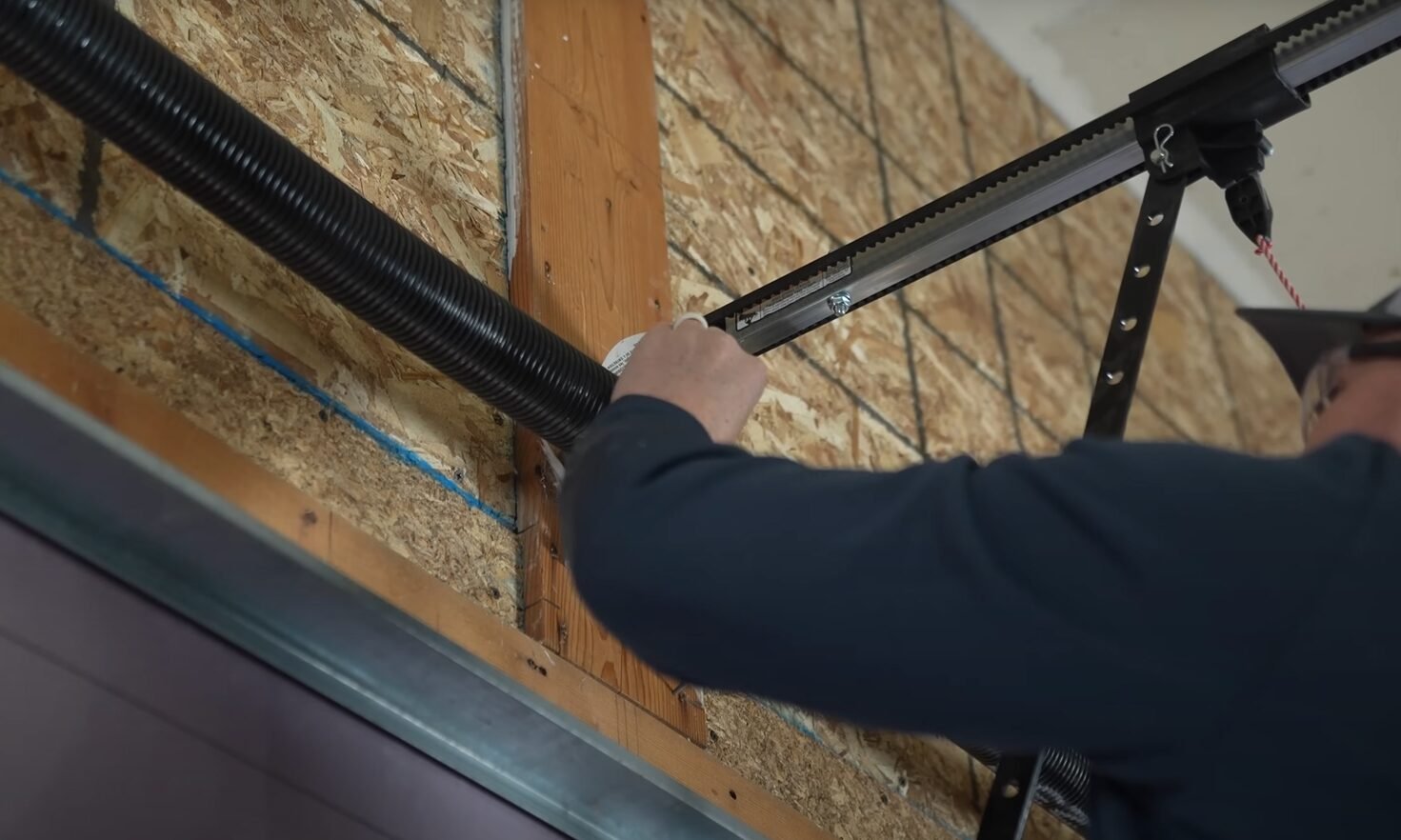 Garage door spring repair service.